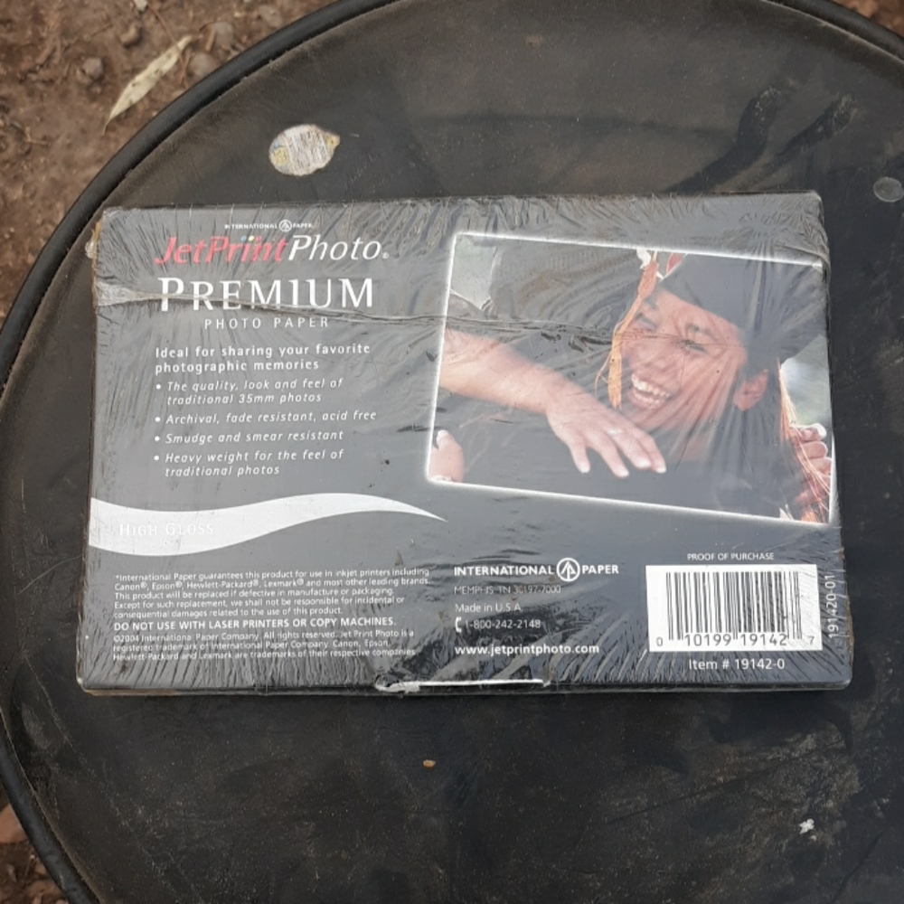 Jet print photo paper